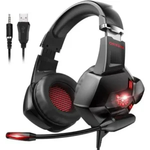 Casque de jeu - Onikuma - K11 - Stéréo - Microphone LED - Confort optimal