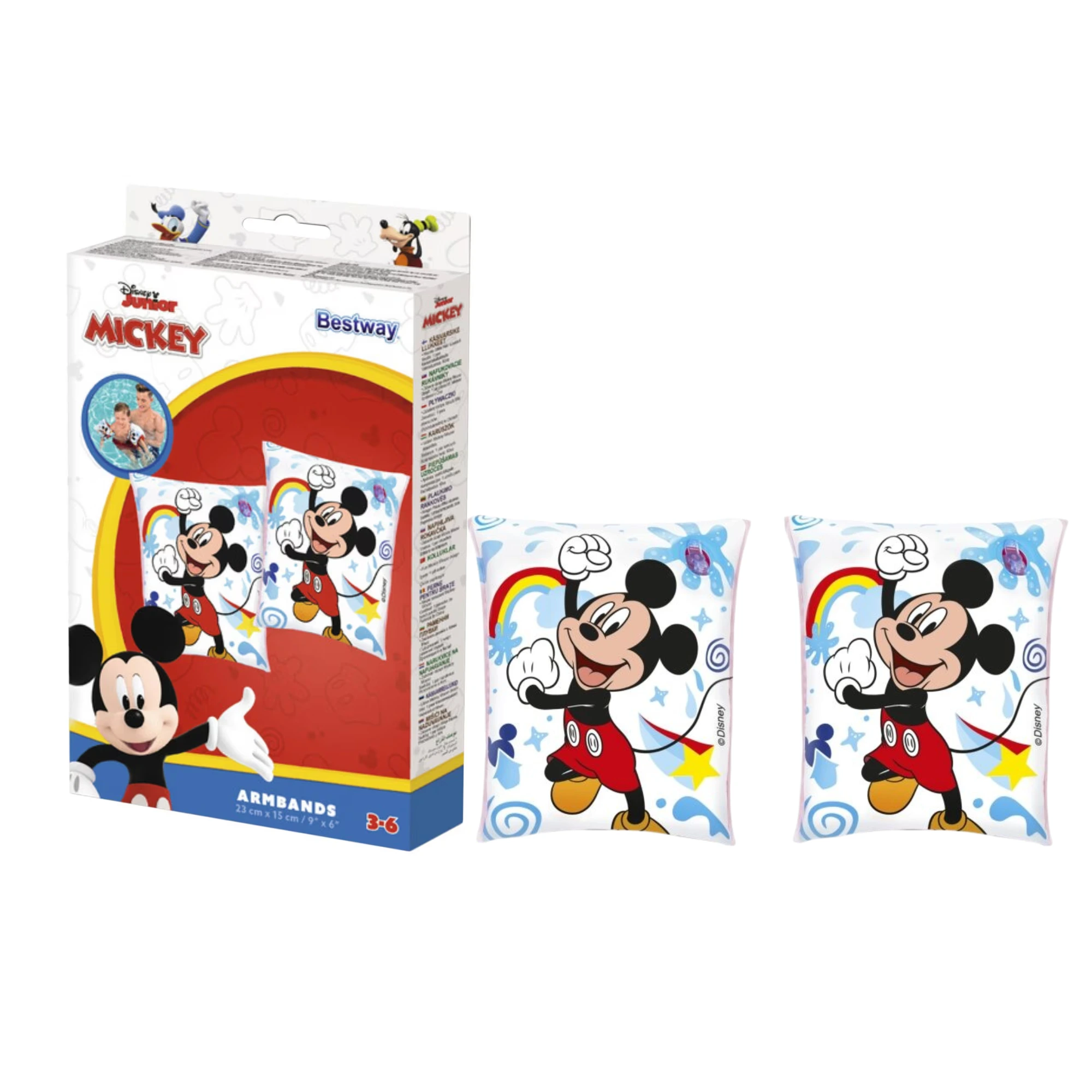Brassards de natation Bestway Disney Junior 3-6 ans Minnie Mouse 25 x 15 cm white