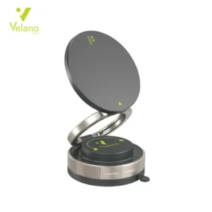 Velano VR-09 Support de Voiture Magnétique – Rotation 360°, Ventouse Ultra Puissante, Compatible MagSafe