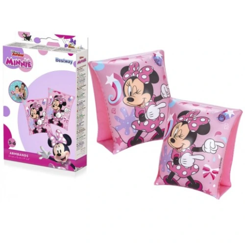 Brassards de natation Bestway Disney Junior 3-6 ans Minnie Mouse 25 x 15 cm Rose