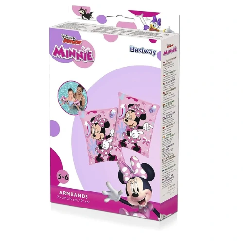 Brassards de natation Bestway Disney Junior 3-6 ans Minnie Mouse 25 x 15 cm Rose – Image 2