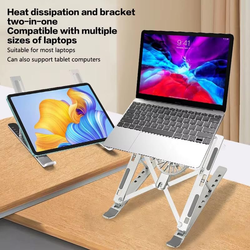 Support PC portable avec ventilateur – pliable et réglable – Image 6