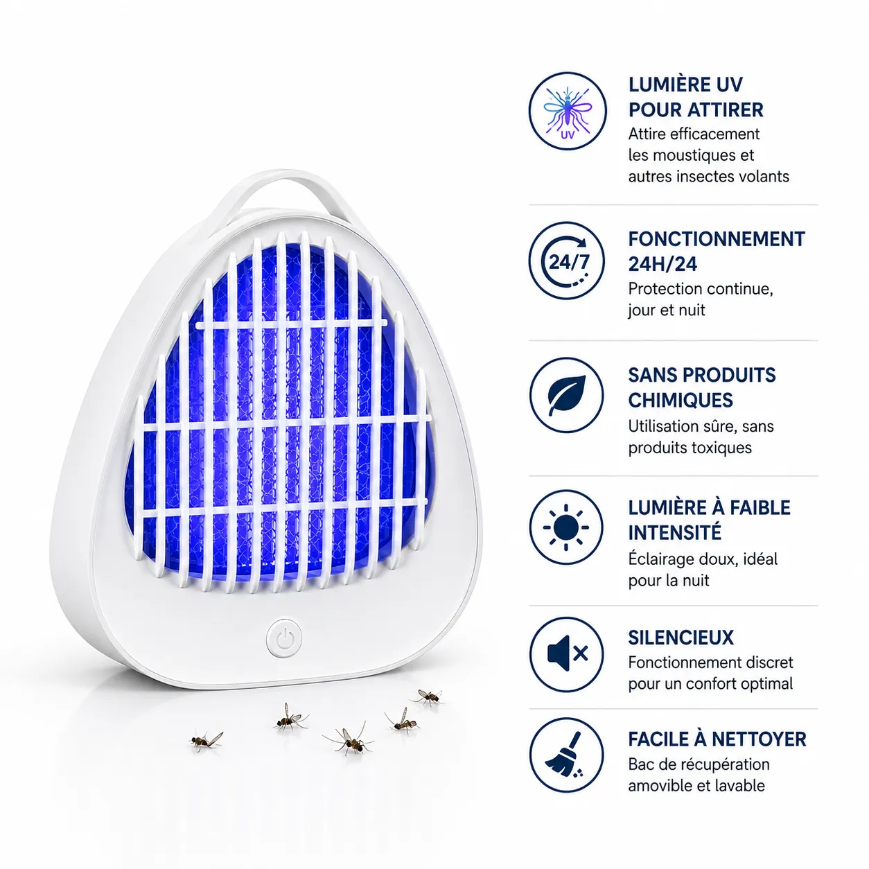 Piège à Moustiques UV Intelligent – Protection 24h/24 – Image 2