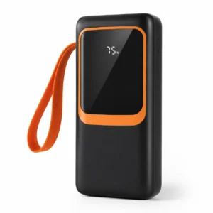 Batterie Externe Power Bank 30000mAh avec Câbles Intégrés