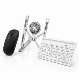 Pack Bureau 3 en 1 – Clavier + Souris + Support Pliable