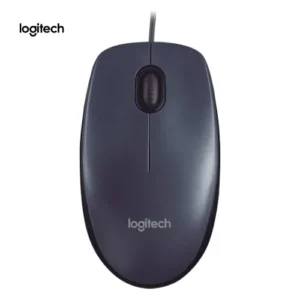 Souris filaire USB Logitech M90, suivi optique 1000 DPI, ambidextre PC/Mac/ordinateur portable - grise
