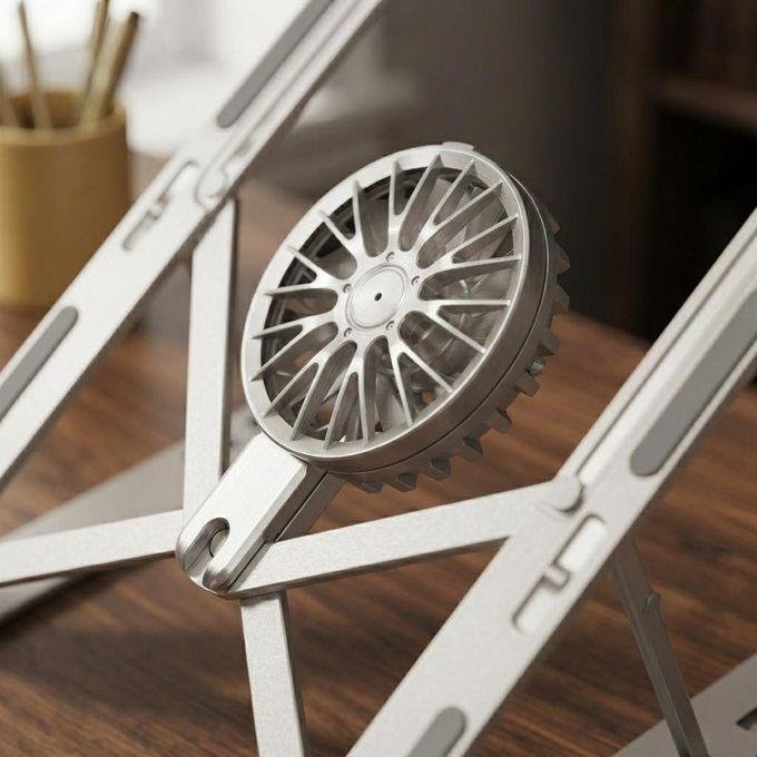 Support PC portable avec ventilateur – pliable et réglable – Image 4