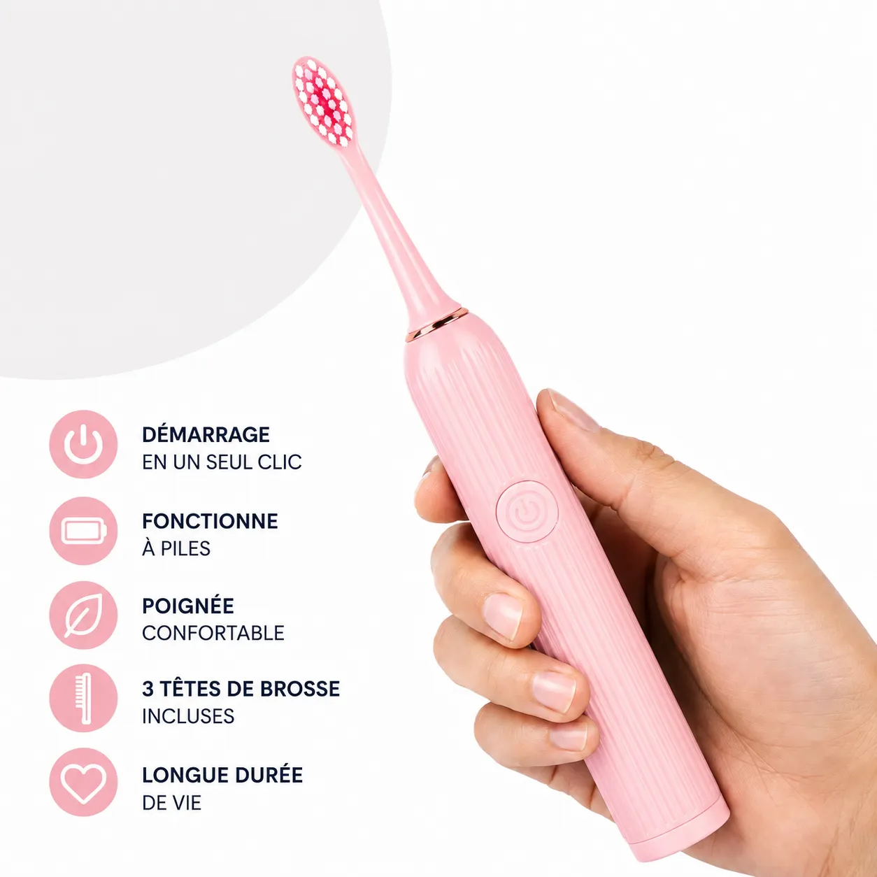Brosse à Dents Électrique Enfant – Économique avec 3 Têtes – Image 2