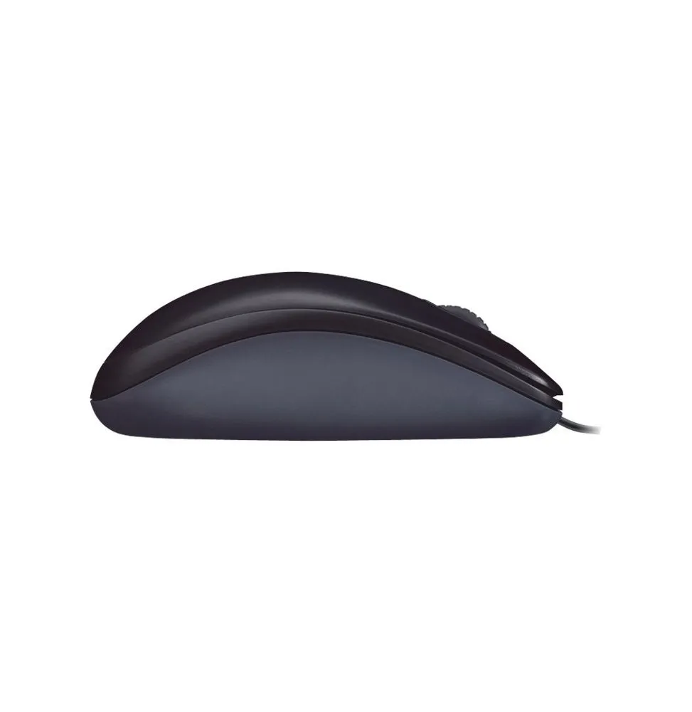 Souris filaire USB Logitech M90, suivi optique 1000 DPI, ambidextre PC/Mac/ordinateur portable - grise – Image 2