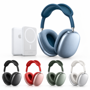 Pack Casque Audio Bluetooth Haute Résolution (Disponible en 5 Couleurs) + Power Bank MagSafe Rapide