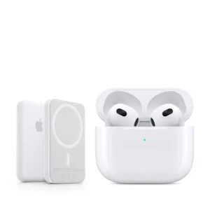 Pack Duo Sans Fil : Écouteurs Sans Fil (Au Choix) + Batterie Externe MagSafe – Charge Rapide & Son Haute Définition
