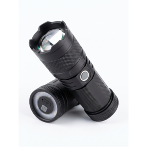 Lampe Torche Tactique LED P50 Ultra Puissante – Zoom Télescopique, Éclairage Multicolore & Rechargeable Type-C