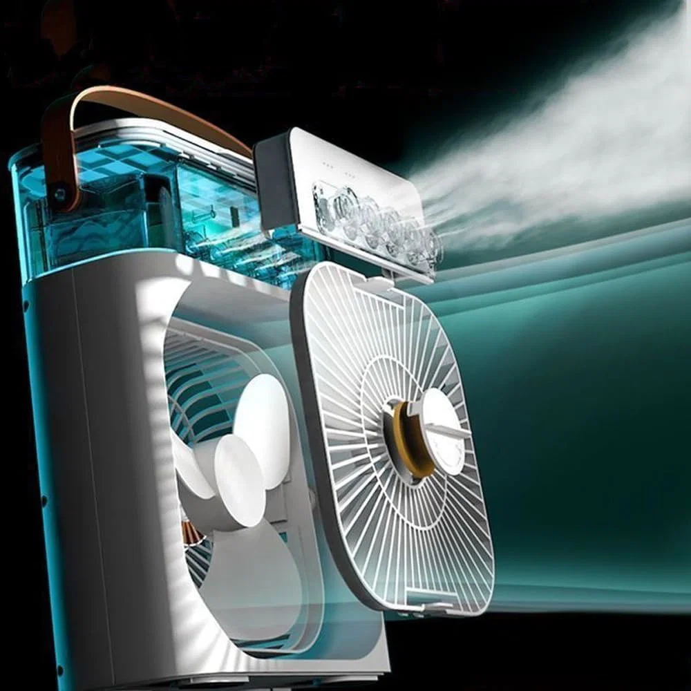 Ventilateur Rafraîchisseur d’Air Portable avec Brumisateur & Réservoir LED – Image 3